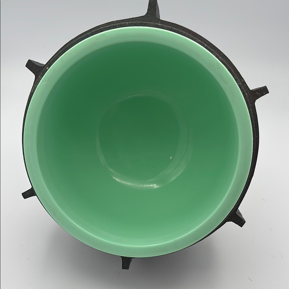 VTG JAMES MONT Verdigris Mid-Century Asian Large ICE BUCKET w/ Liner - Picture 7 of 9